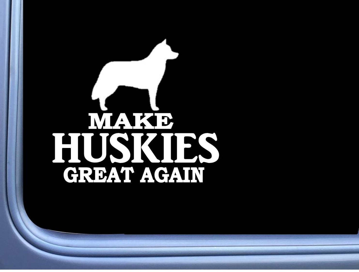 Siberian Husky Maga Dog Vinyl Decal – 7 Inch