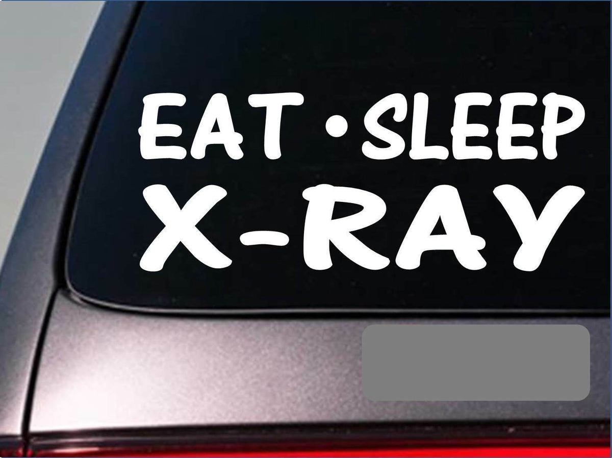 Eat Sleep X-Ray Vinyl Decal – 8 Inch
