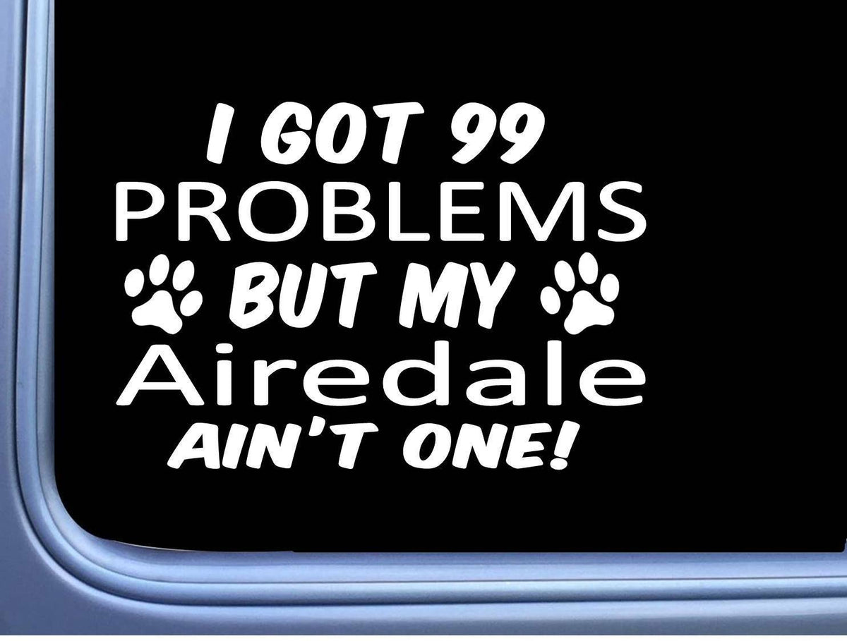 Airedale Terrier Vinyl Decal – 8 Inch