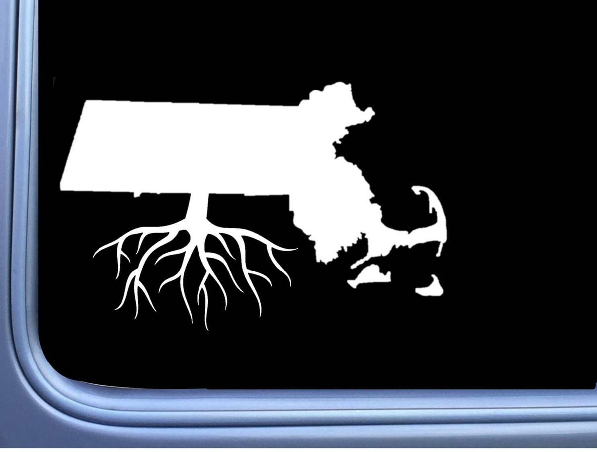 Massachusetts Roots Vinyl Decal – 6 Inch