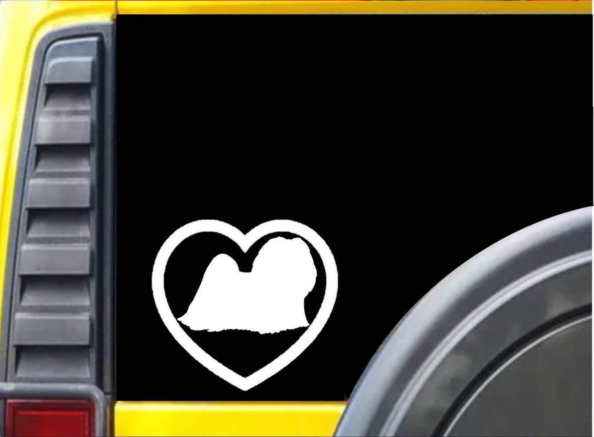 Maltese Heart Vinyl Decal – 6 Inch