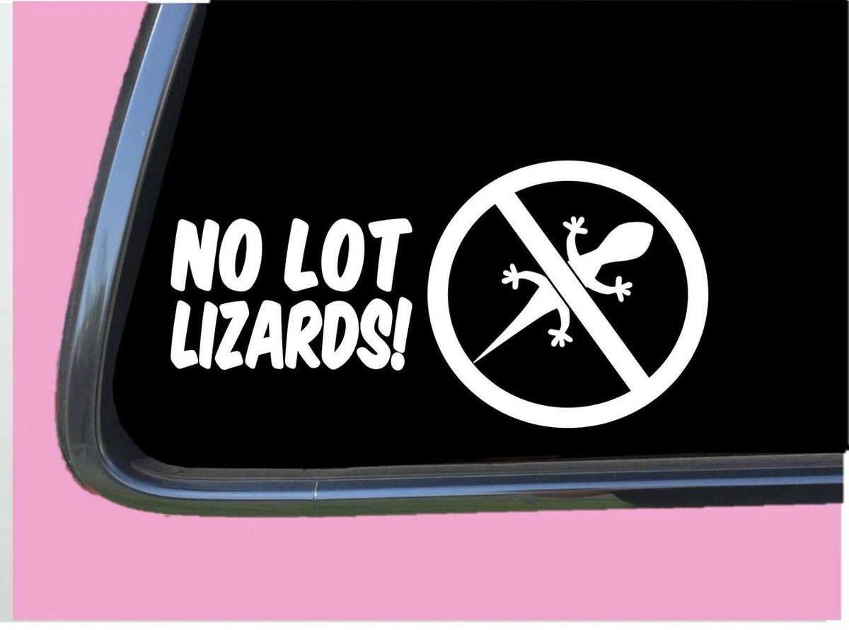 No Lot Lizards Vinyl Decal – 8 Inch