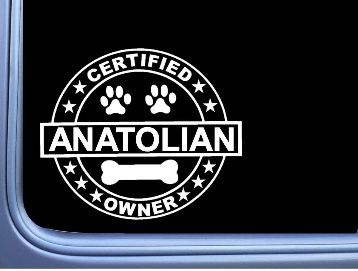 Certified Anatolian Shepherd Dog Vinyl Decal – 6 Inch