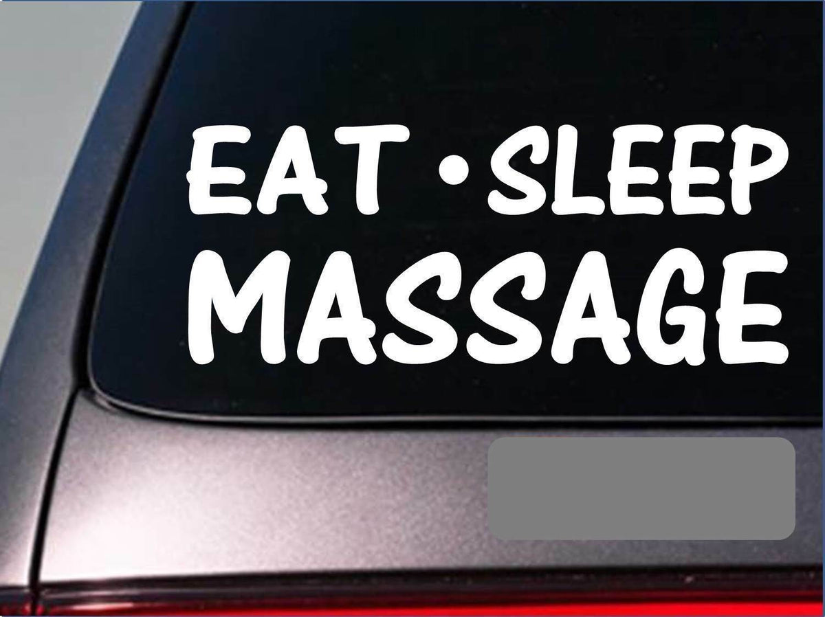 Eat Sleep Massage Vinyl Decal – 8 Inch
