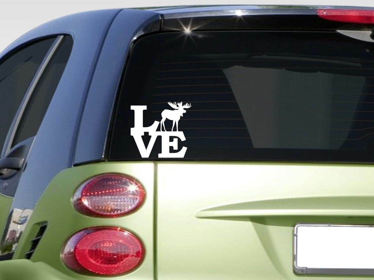 Moose Love Vinyl Decal – 6 Inch