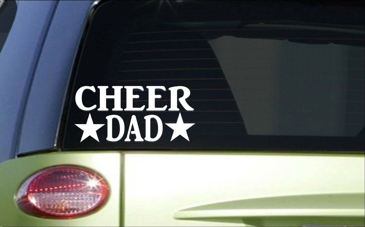 Cheer Dad Vinyl Decal – 8 Inch