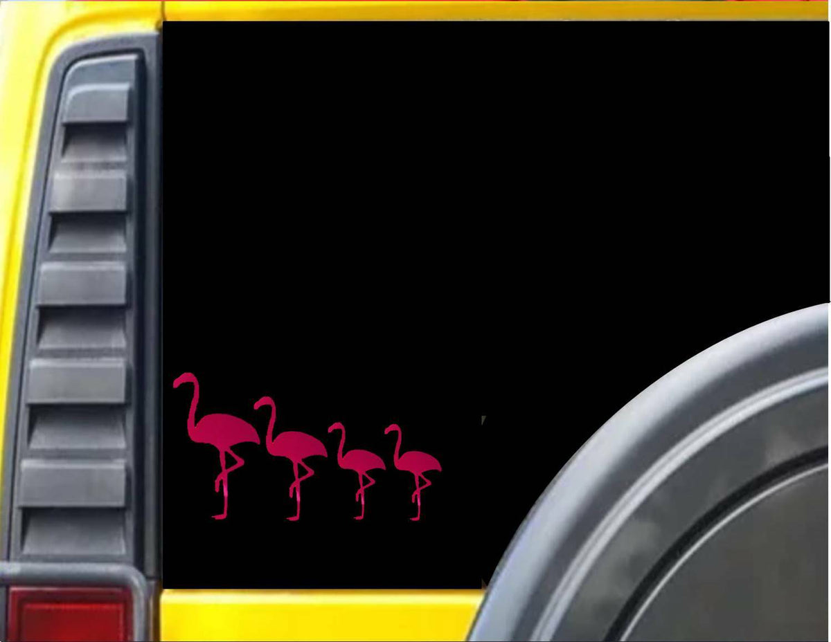 Flamingo Family Pink Vinyl Decal – 8 Inch