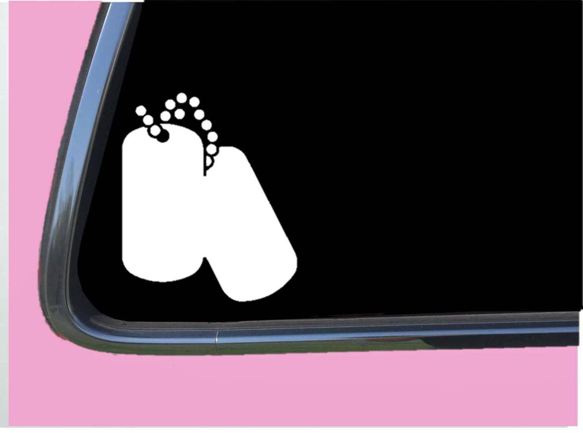 Dog Tags Vinyl Decal – 6 Inch