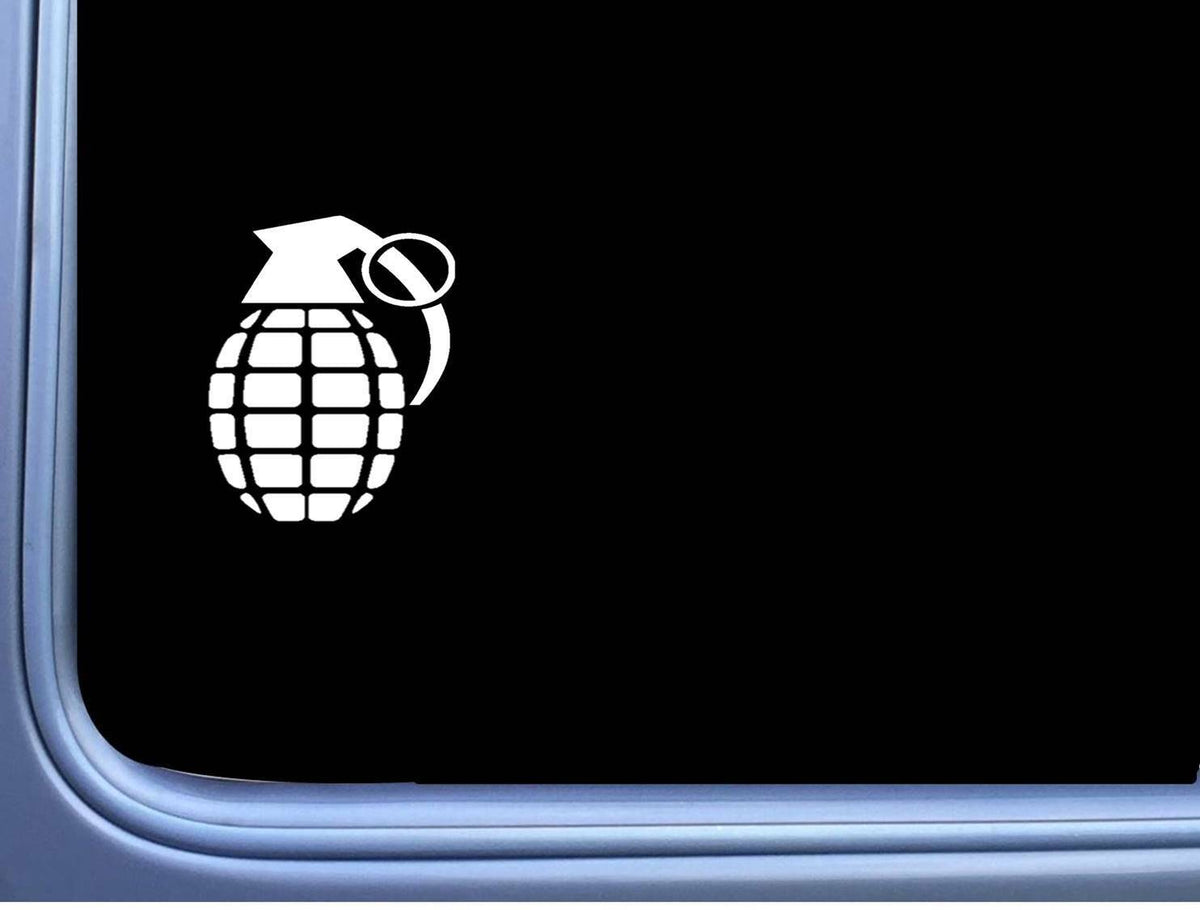 Grenade Vinyl Decal – 6 Inch