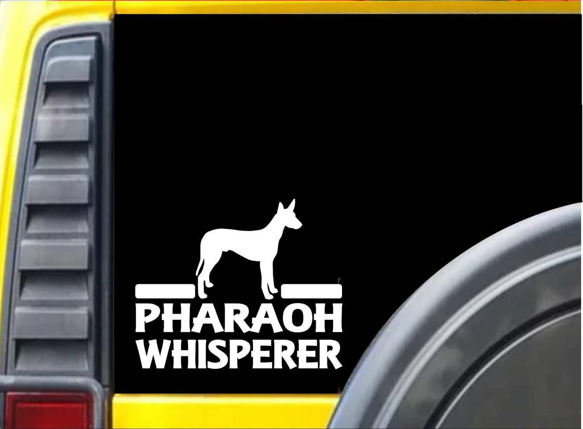 Pharaoh Hound Whisperer Vinyl Decal – 6 Inch