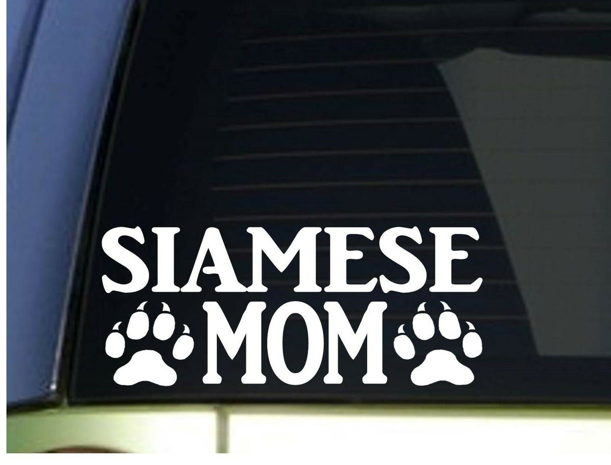 Siamese Mom Vinyl Decal – 8.5 Inch