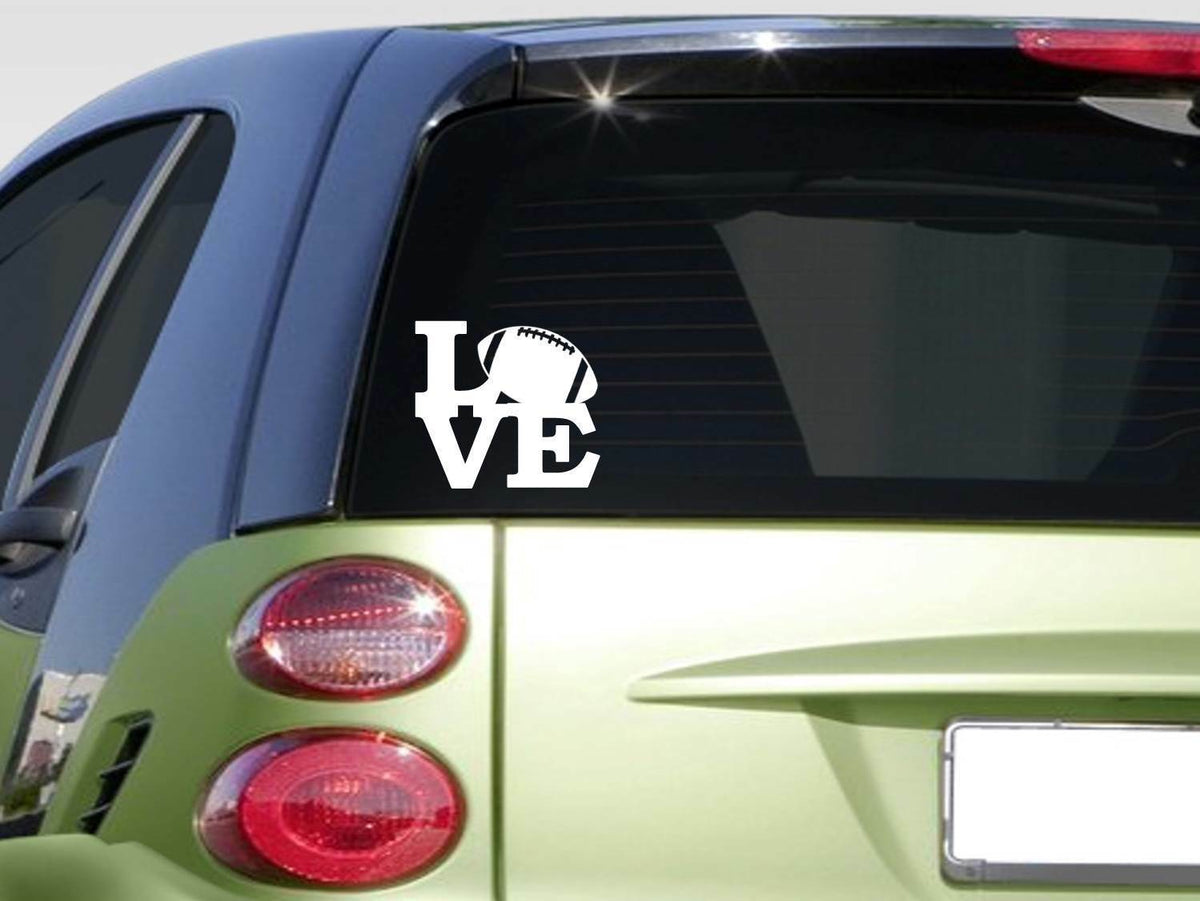 Football Love Vinyl Decal – 6 Inch