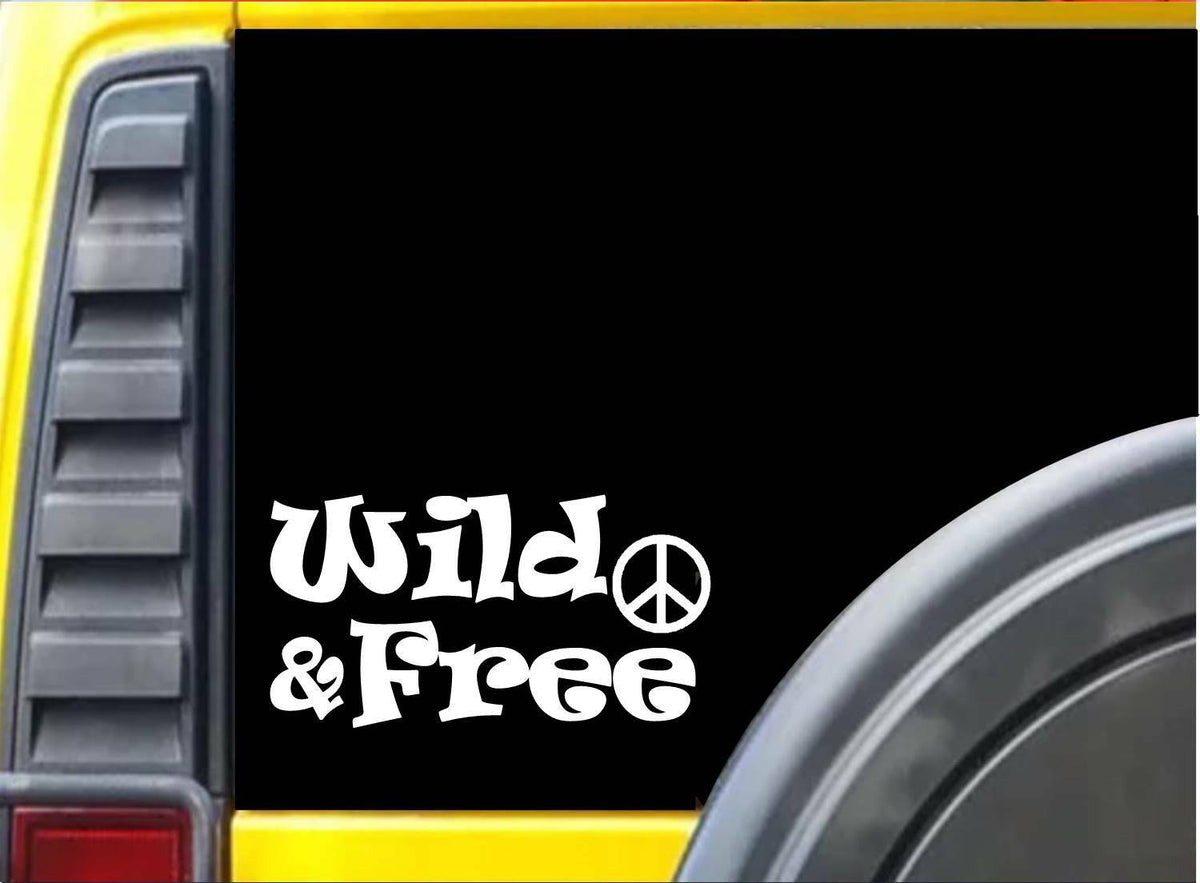 Wild and Free Vinyl Decal – 6 Inch