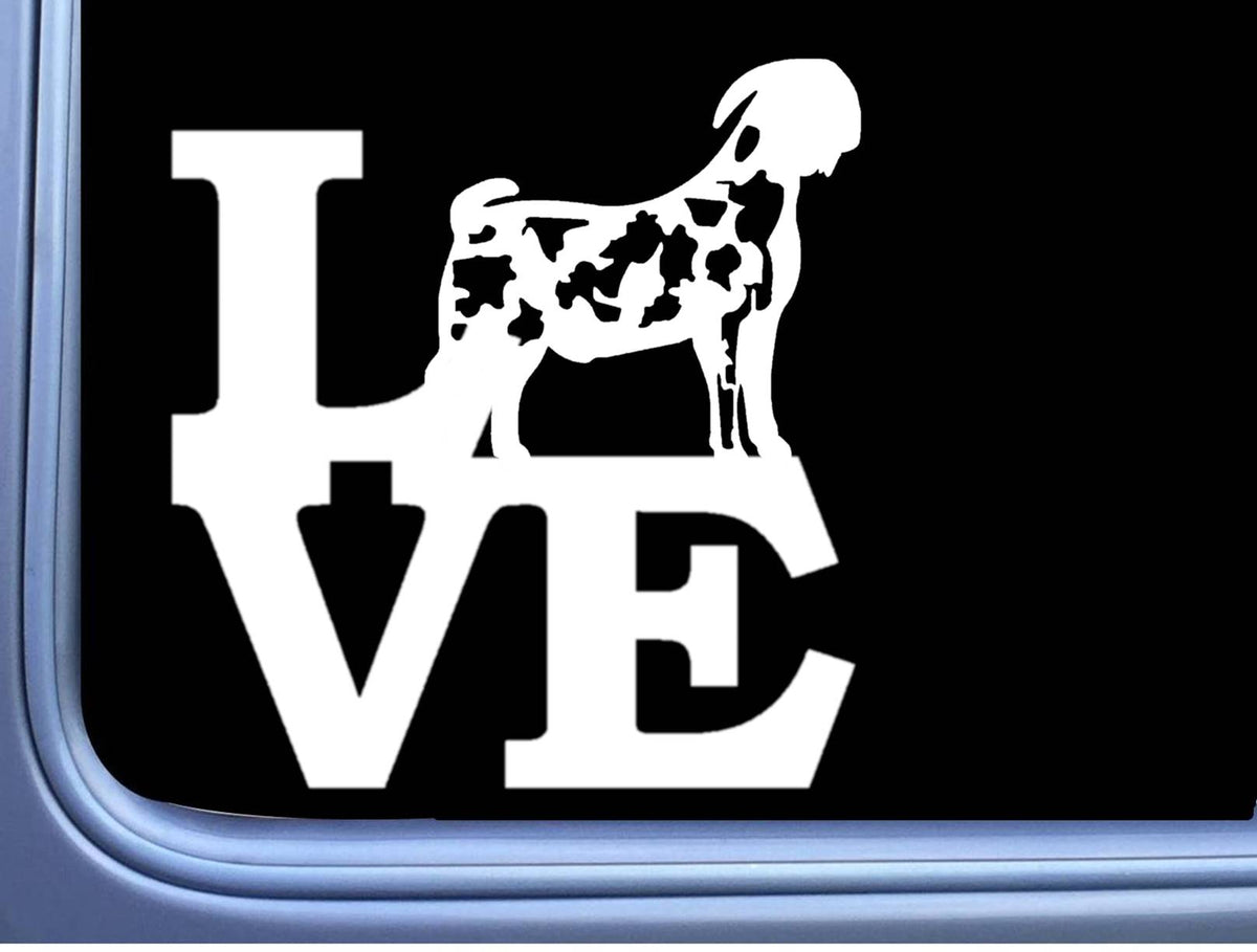 Dapple Boer Goat Love Vinyl Decal – 6 Inch
