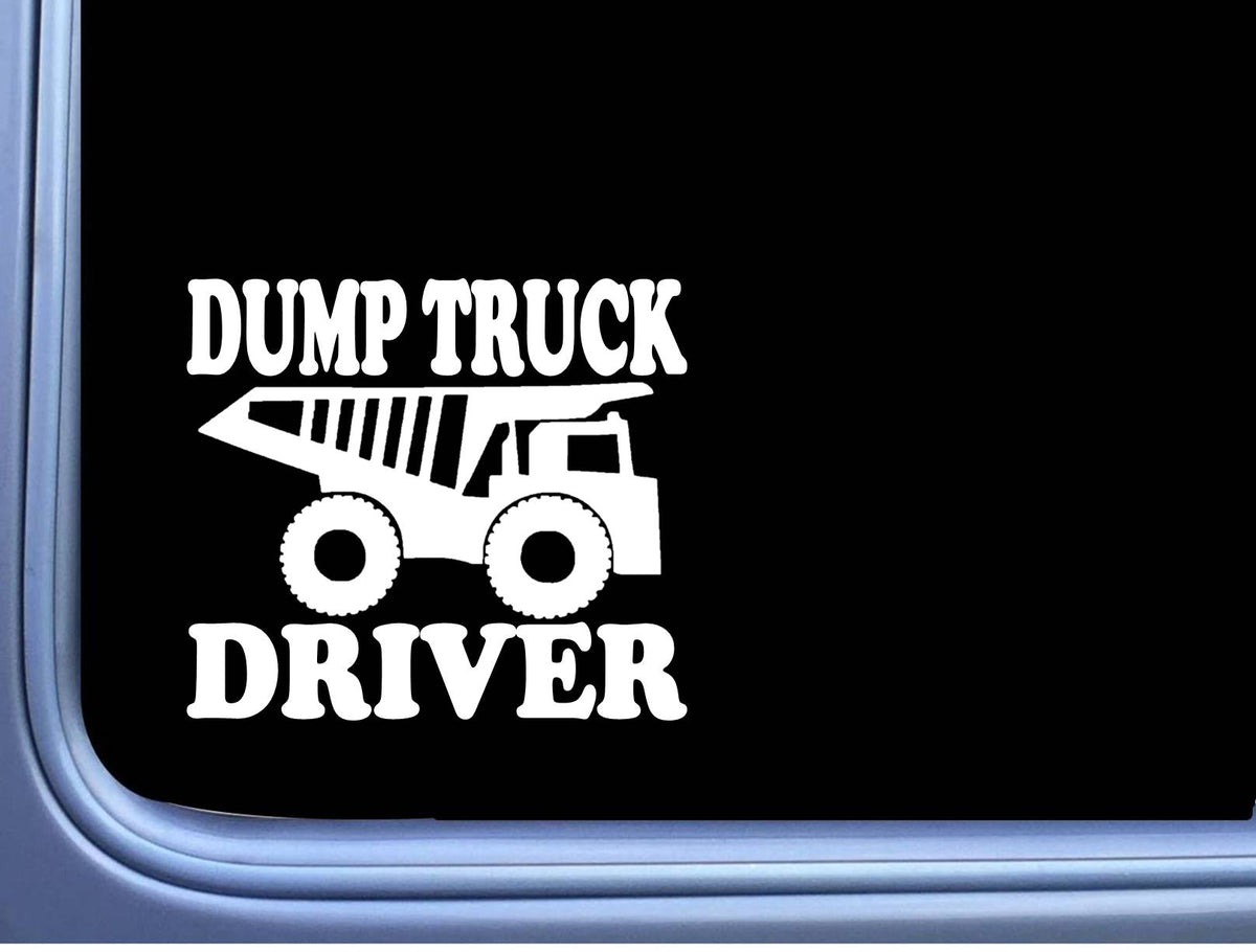 Dump Truck Driver Vinyl Decal – 6 Inch