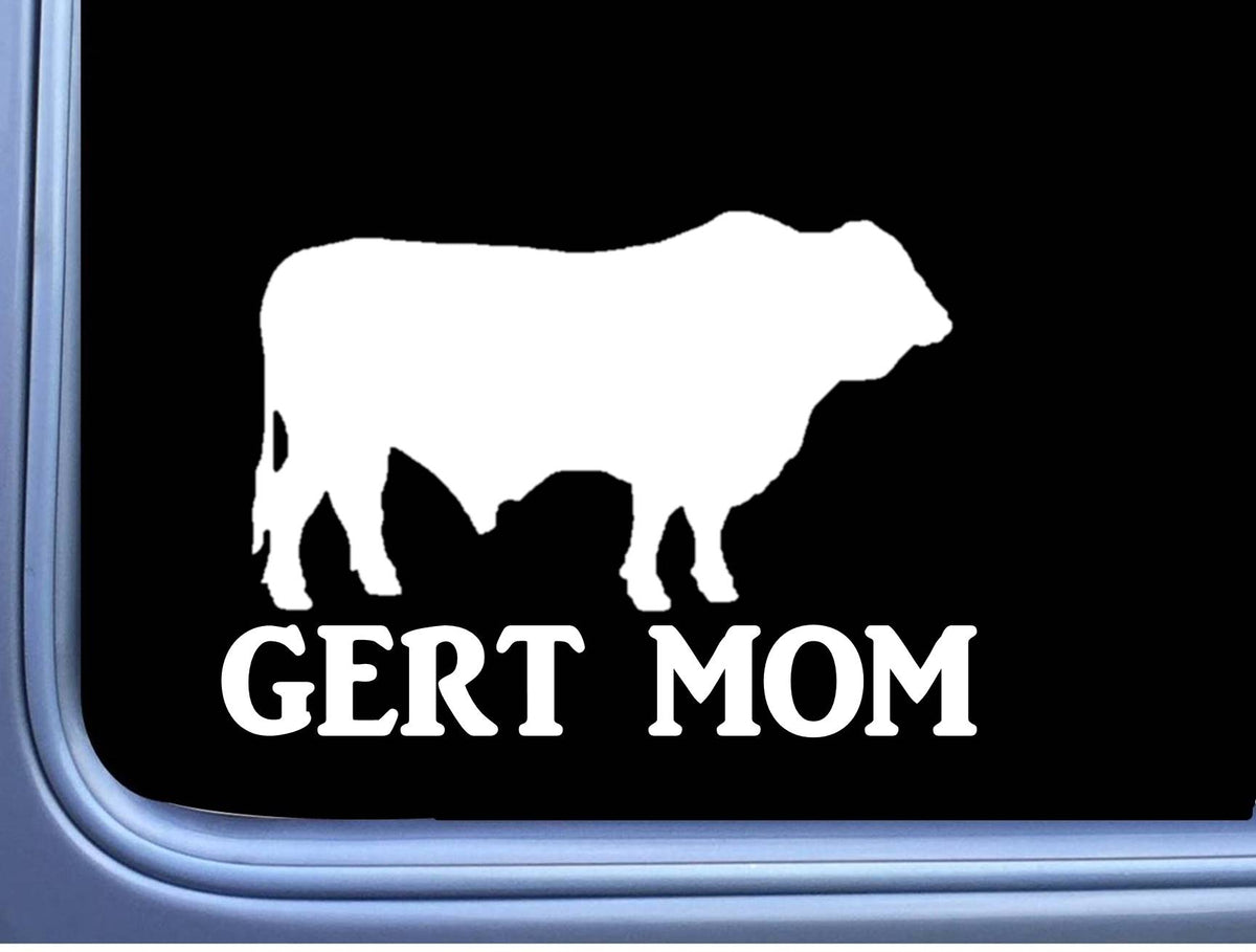 Santa Gertrudis Gert Mom Bull Vinyl Decal – 6 Inch