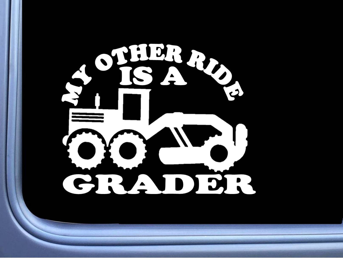Road Grader Other Ride Vinyl Decal – 6 Inch