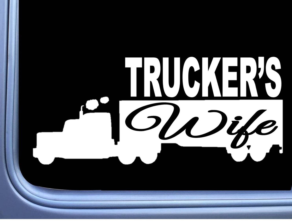 Trucker's Wife Vinyl Decal – 8 Inch