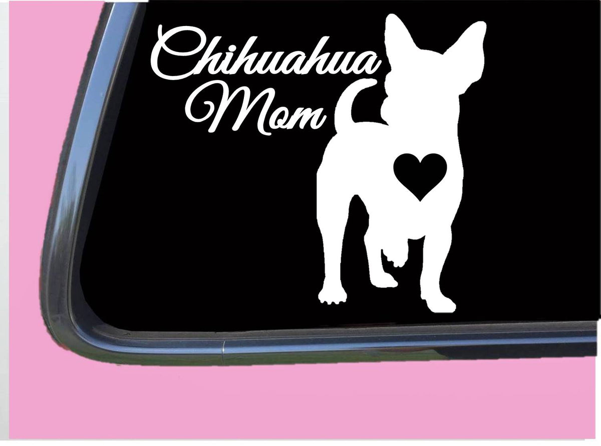 Chihuahua Mom Vinyl Decal – 6 Inch
