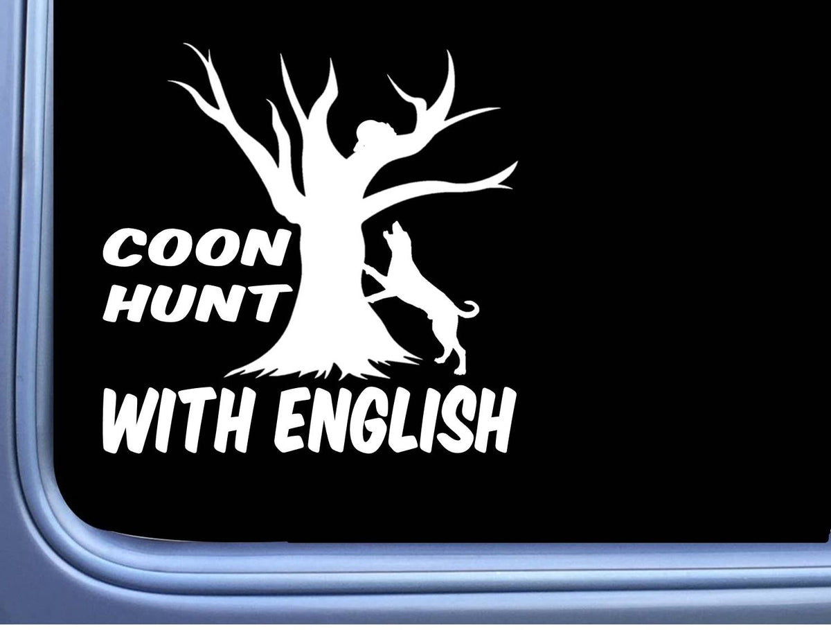 English Coonhound Vinyl Decal – 6 Inch