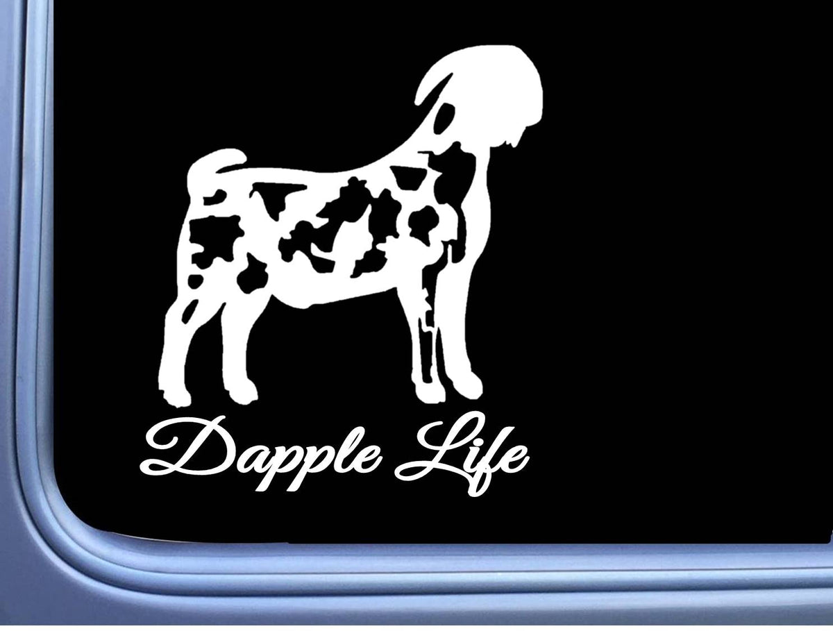 Dapple Boer Goat Life Vinyl Decal – 6 Inch