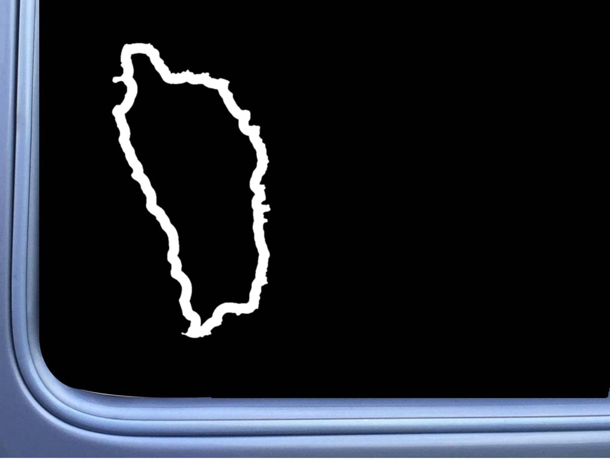 Dominica Country Vinyl Decal – 6 Inch