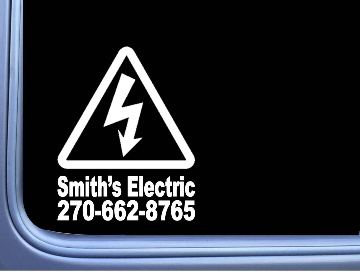 Electrician Custom Vinyl Decal – 6 Inch