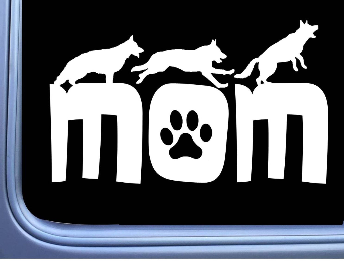German Shepherd Mom Vinyl Decal – 8 Inch
