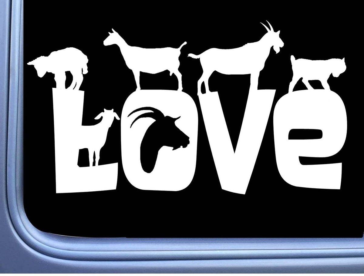 Goat Love Vinyl Decal – 8 Inch