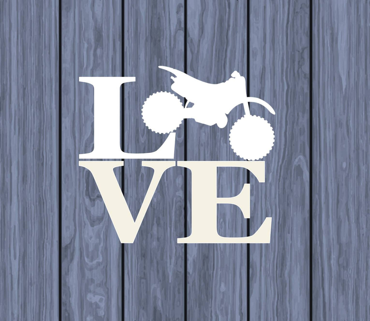 Dirtbike Love Vinyl Decal – 6 Inch