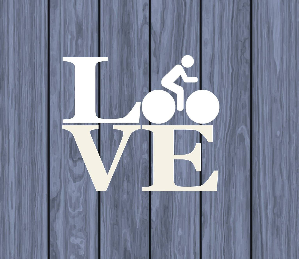 Biking Love Vinyl Decal – 6 Inch