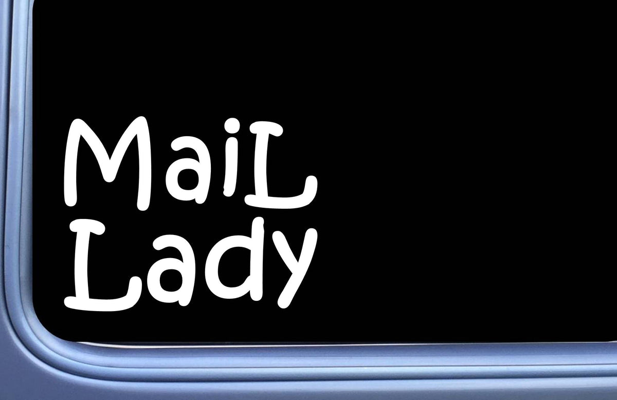 Mail Lady Vinyl Decal – 6 Inch