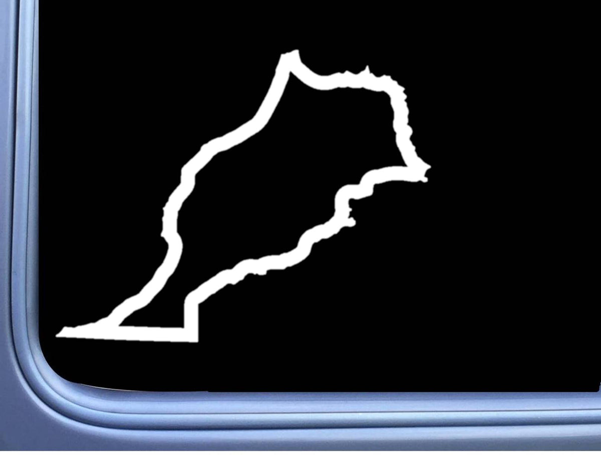 Morocco Country Vinyl Decal – 6 Inch