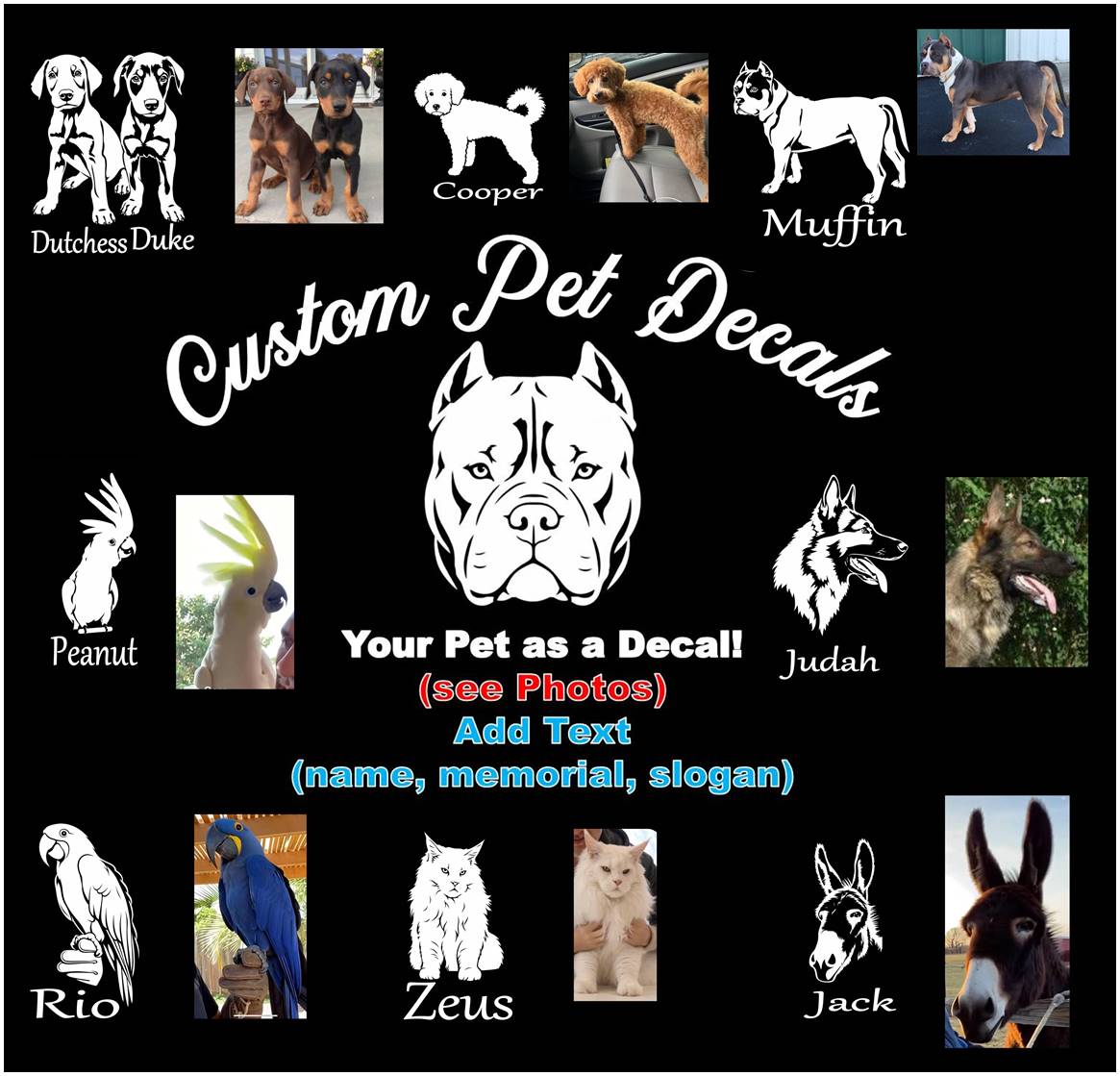 Custom Pet Vinyl Decal