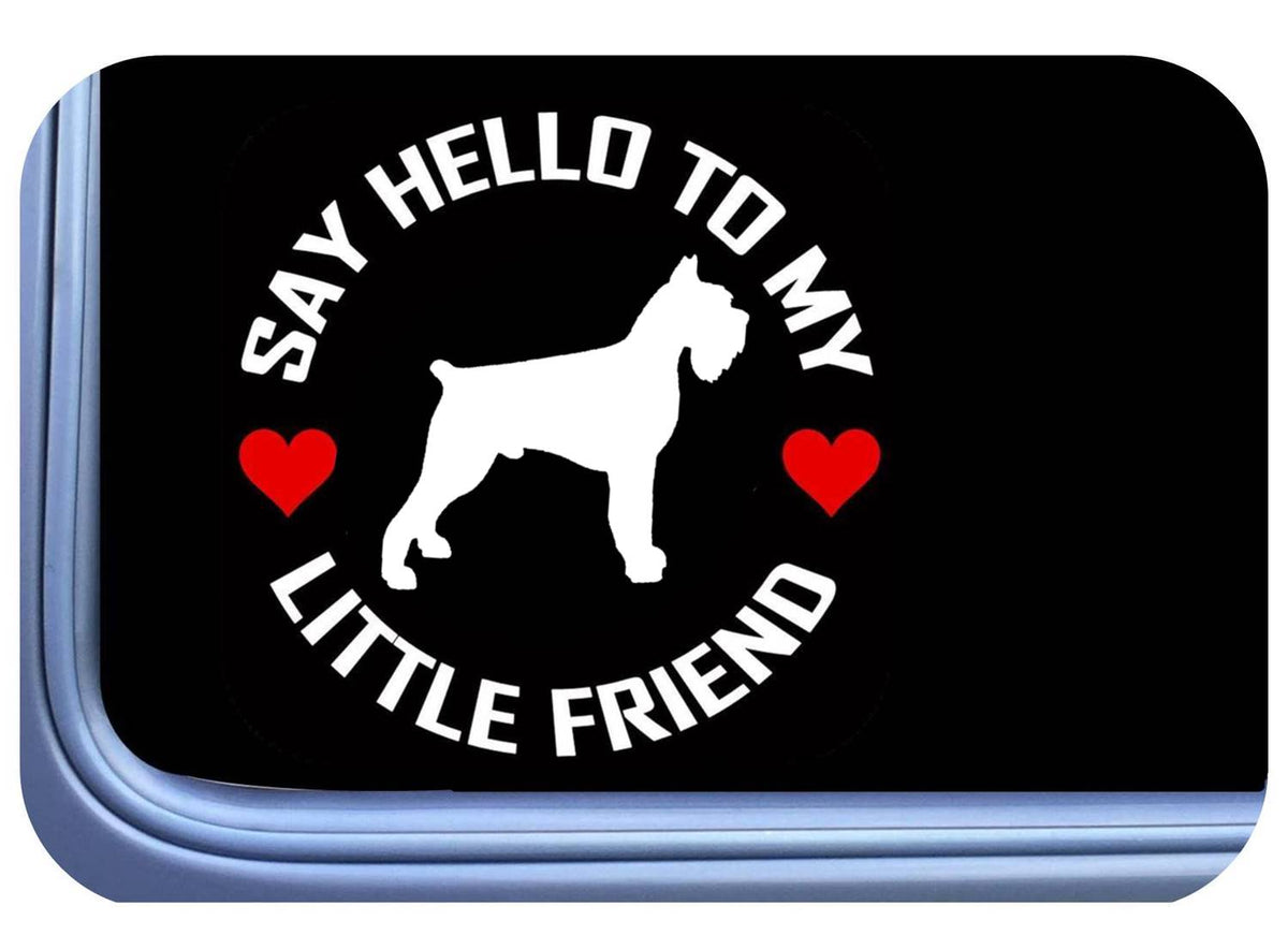 Giant Schnauzer Dog Little Friend Vinyl Decal – 6 Inch