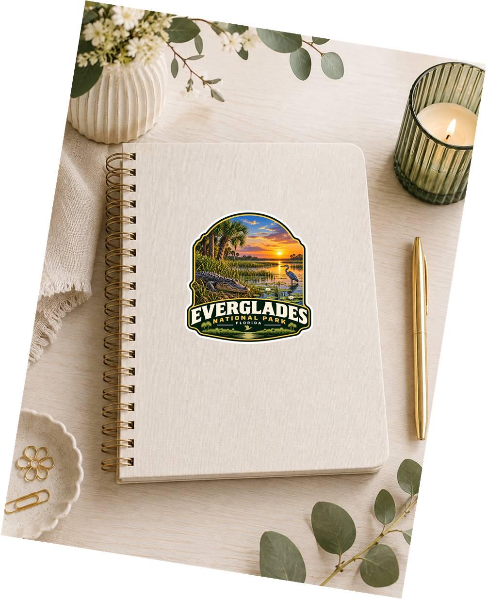 Everglades National Park Sticker, Florida Decal, Alligator Sticker, Florida Everglades Souvenir, Hiking Camping Travel Sticker ST 031