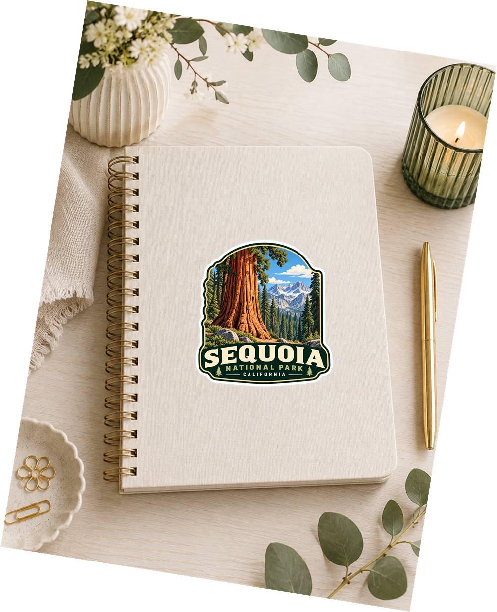 Sequoia National Park Sticker, California Decal, Giant Sequoia Tree Sticker, Hiking Camping Travel Sticker, National Park Souvenir ST 028