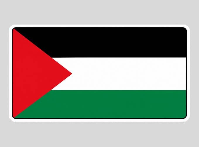 Palestine Flag Sticker, Palestinian Flag Vinyl Decal, Palestine Country Flag Sticker, Laptop Water Bottle Car Decal ST 051