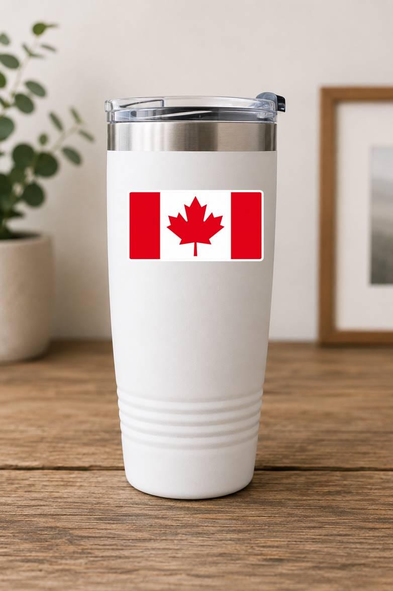 Canada Flag Sticker, Canadian Flag Decal, Maple Leaf Sticker, Canada Vinyl Sticker, Canadian Pride Decal ST 066