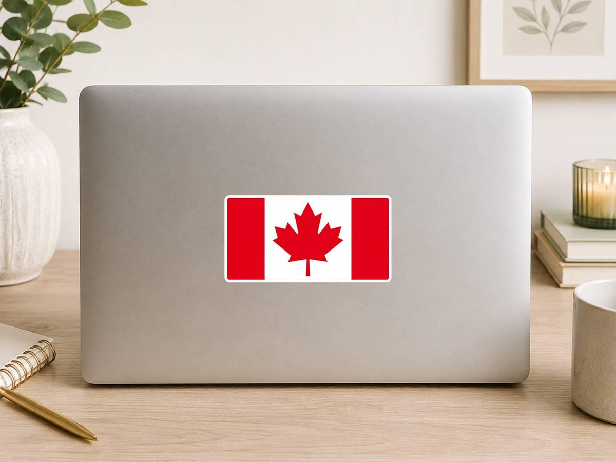 Canada Flag Sticker, Canadian Flag Decal, Maple Leaf Sticker, Canada Vinyl Sticker, Canadian Pride Decal ST 066