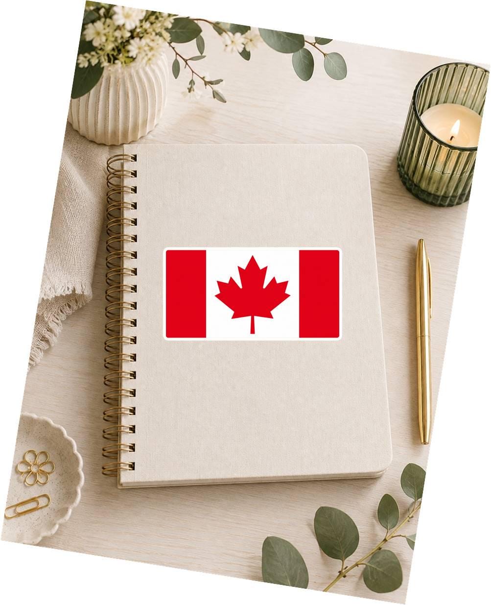 Canada Flag Sticker, Canadian Flag Decal, Maple Leaf Sticker, Canada Vinyl Sticker, Canadian Pride Decal ST 066