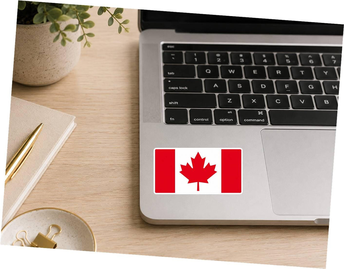 Canada Flag Sticker, Canadian Flag Decal, Maple Leaf Sticker, Canada Vinyl Sticker, Canadian Pride Decal ST 066