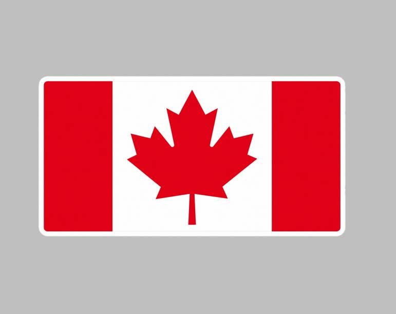 Canada Flag Sticker, Canadian Flag Decal, Maple Leaf Sticker, Canada Vinyl Sticker, Canadian Pride Decal ST 066
