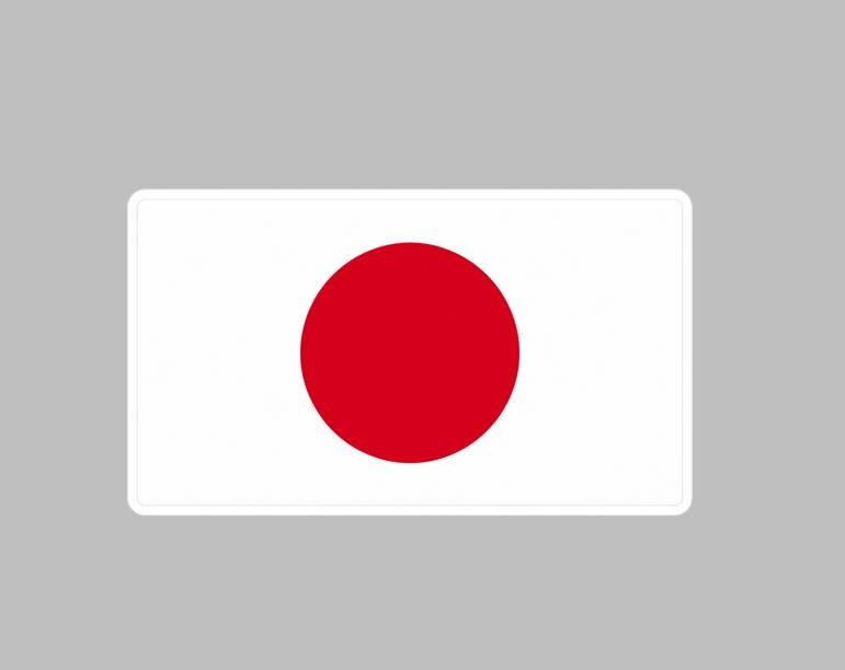 Japan Flag Sticker, Japanese Flag Decal, Japan Vinyl Sticker, Japanese Pride Sticker, Japan Travel Decal ST 070
