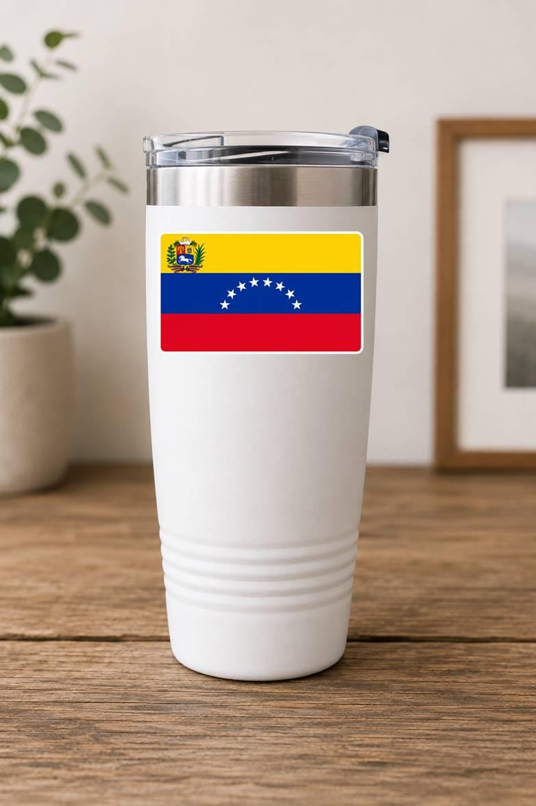 Venezuela Flag Sticker, Venezuelan Flag Decal, Venezuela Vinyl Sticker, Venezuelan Pride Sticker, Venezuela Decal ST 072