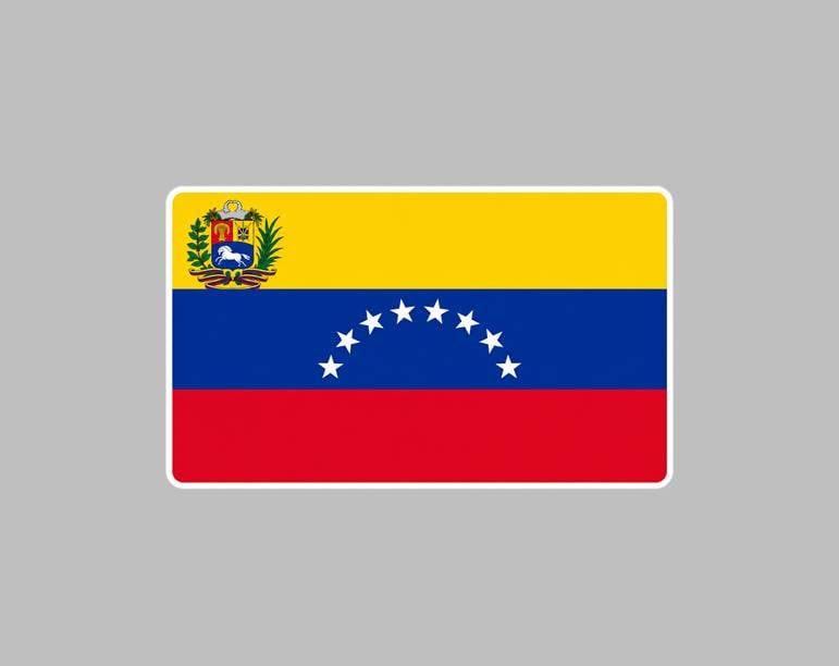 Venezuela Flag Sticker, Venezuelan Flag Decal, Venezuela Vinyl Sticker, Venezuelan Pride Sticker, Venezuela Decal ST 072
