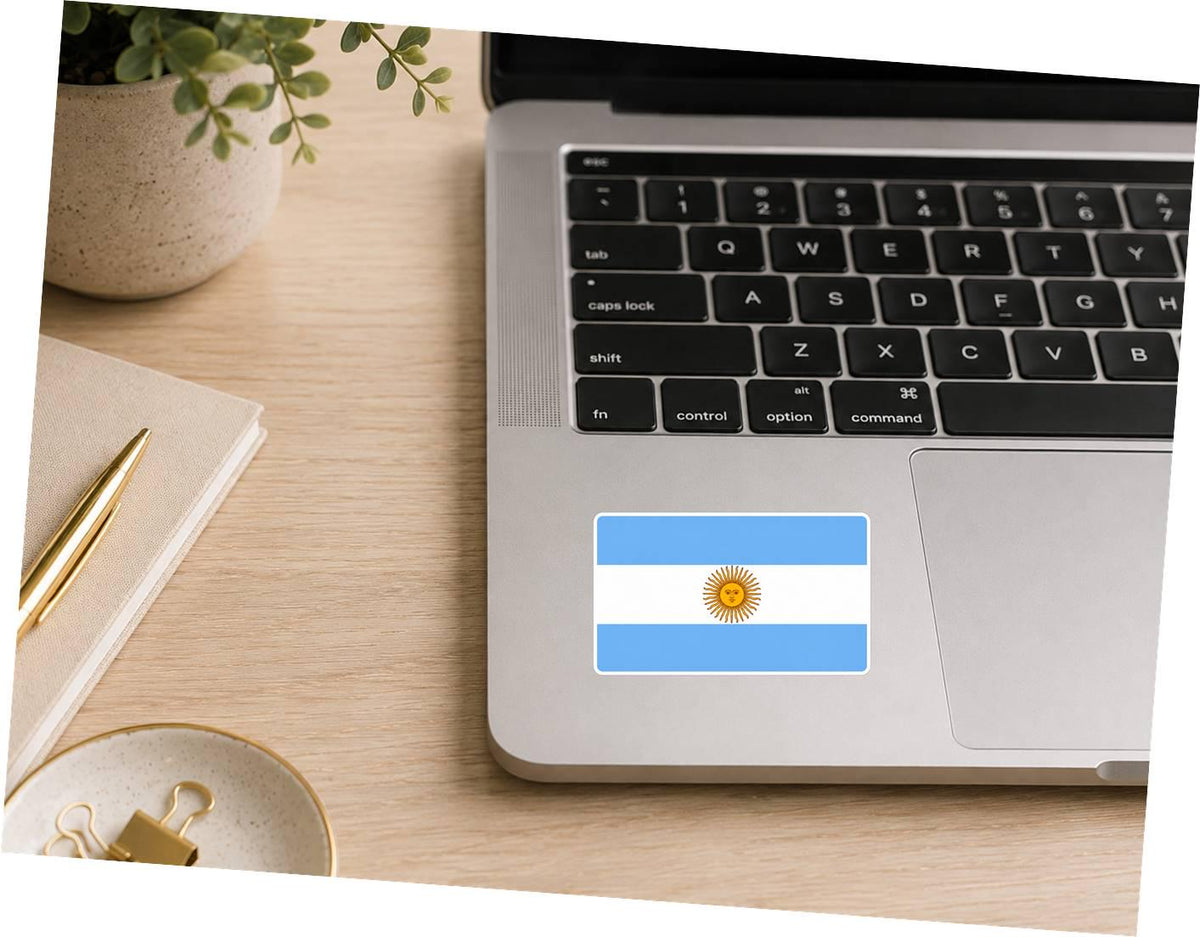Argentina Flag Sticker, Argentinian Flag Decal, Argentina Vinyl Sticker, Argentine Pride Sticker, Argentina Decal ST 073