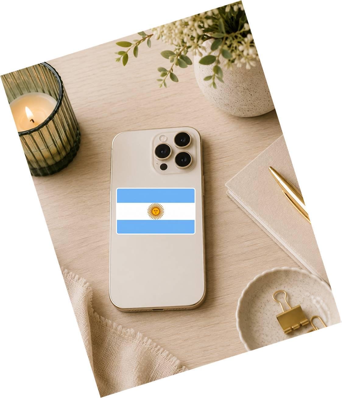 Argentina Flag Sticker, Argentinian Flag Decal, Argentina Vinyl Sticker, Argentine Pride Sticker, Argentina Decal ST 073