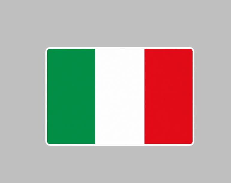 Italy Flag Sticker, Italian Flag Decal, Italy Vinyl Sticker, Italian Pride Sticker, Italy Travel Decal ST 075