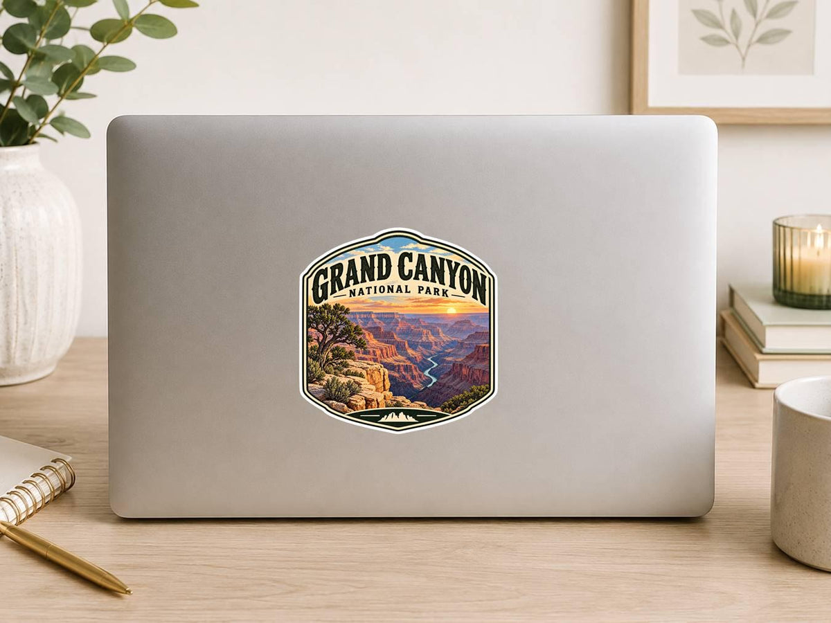 Grand Canyon National Park Sticker, Grand Canyon Decal, Arizona Sticker, National Park Souvenir, Hiking Camping Travel Sticker ST 014